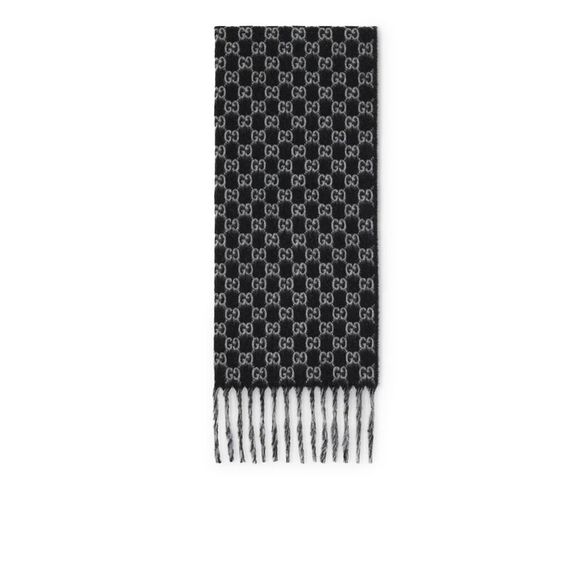 GUCCI Other - Gucci Men Gg Wool And Cashmere Scarf